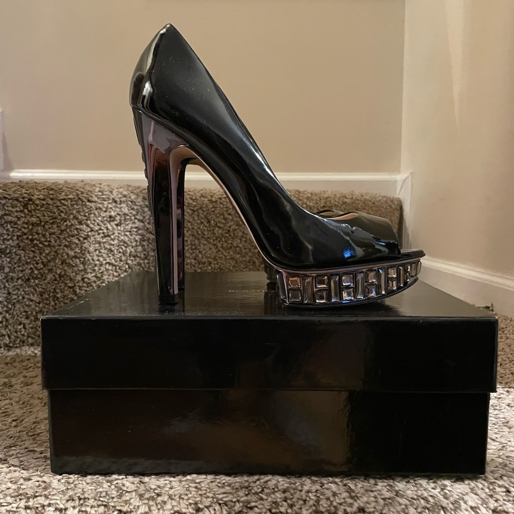Boutique 9 Peep Toe/Platform heels. Formal, 4” heel.